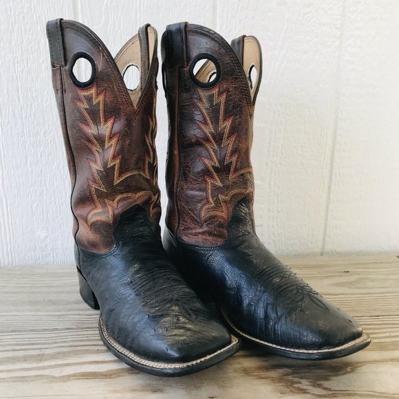 Cavender Boots Shoes Cavenders Mens Smooth Ostrich Buckaroo Cowboy